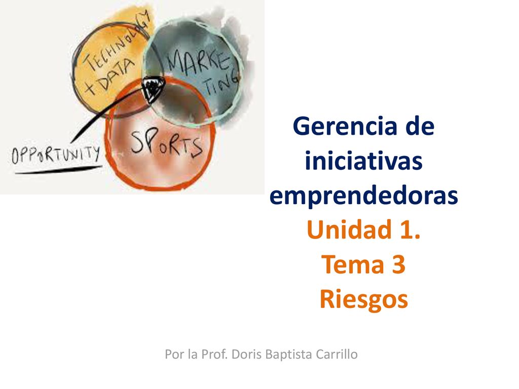 Gerencia de iniciativas emprendedoras Unidad 1. Tema 3 Riesgos