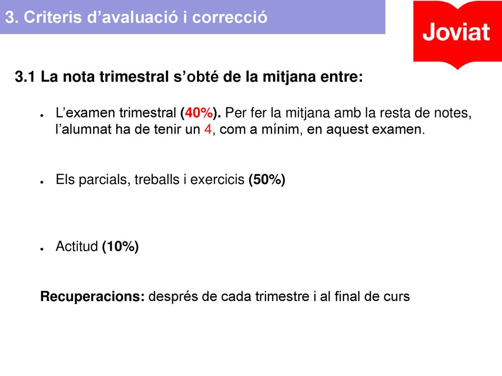 3. Criteris d’avaluació i correcció SMX – M5 Xarxes Locals