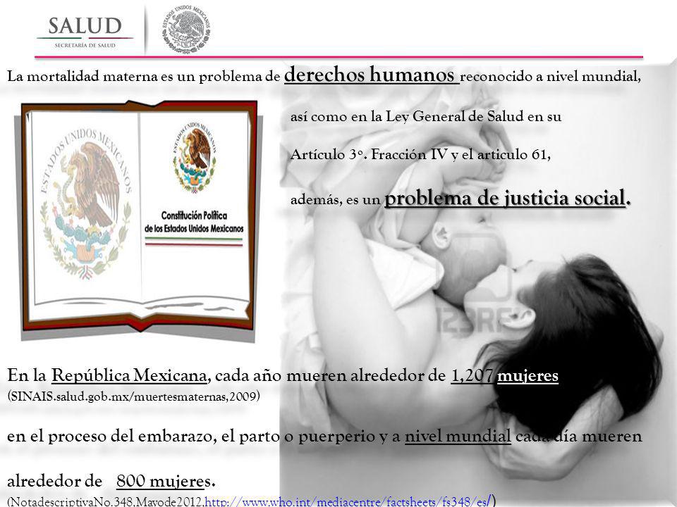 En la República Mexicana, cada año mueren alrededor de 1,207 mujeres