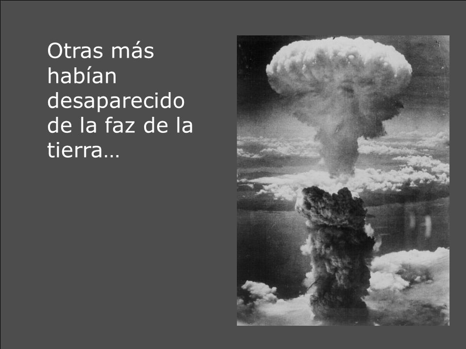Otras más habían desaparecido de la faz de la tierra…