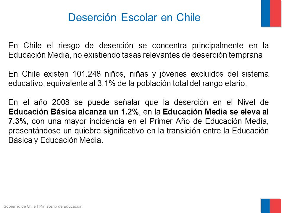 Deserción Escolar en Chile