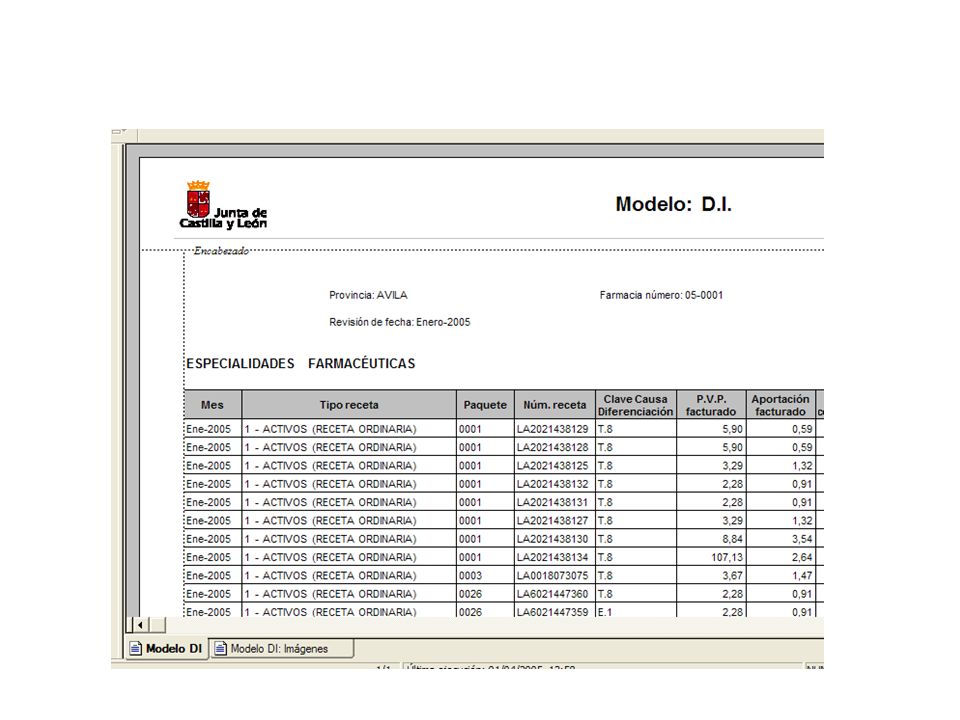 Para generar e imprimir el modelo de notificación debe recuperar la plantilla del documento Business Objects desde el portal de Concylia. Todos los documentos se encuentran en: