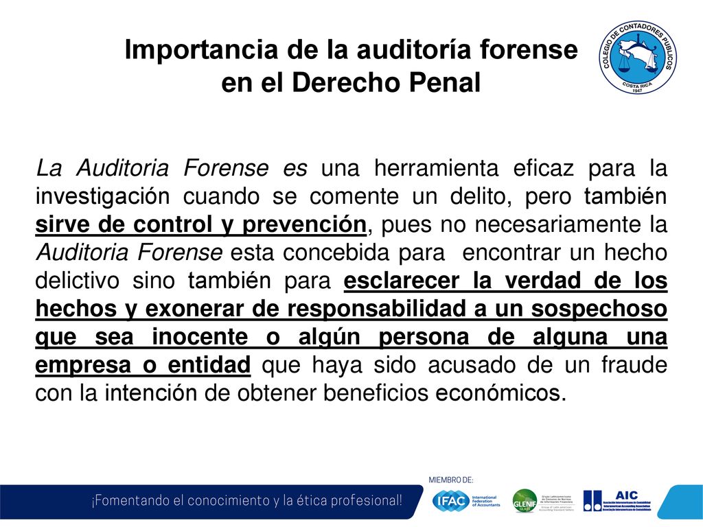 Importancia de la auditoría forense en el Derecho Penal