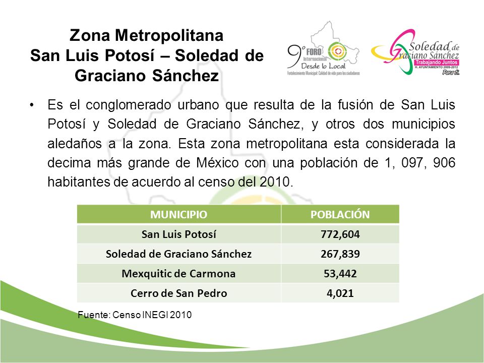 Zona Metropolitana San Luis Potosí – Soledad de Graciano Sánchez