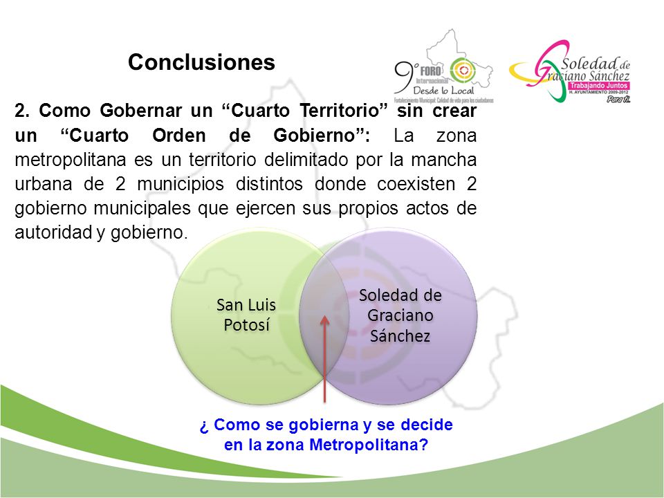 ¿ Como se gobierna y se decide en la zona Metropolitana