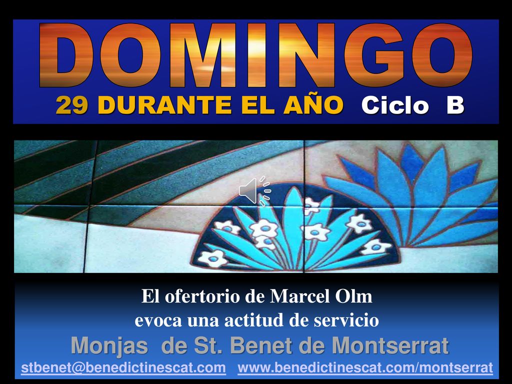 El ofertorio de Marcel Olm evoca una actitud de servicio