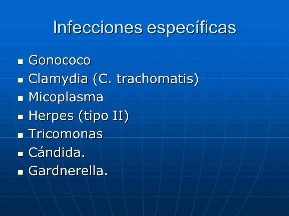 Infecciones específicas