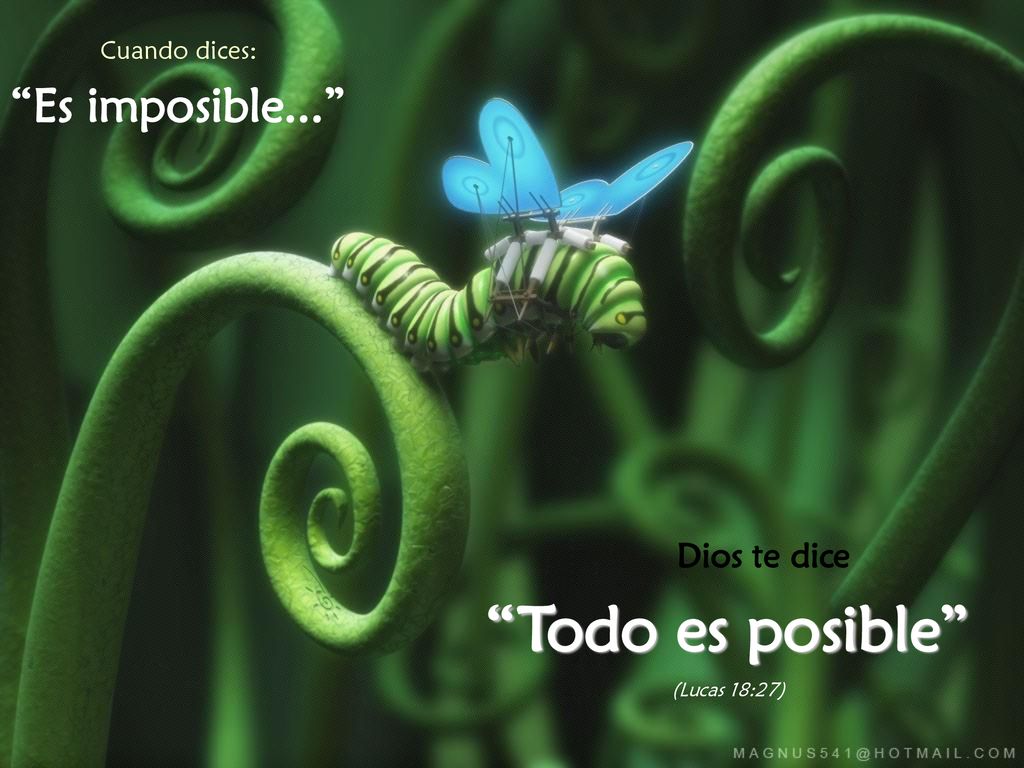Todo es posible Es imposible... Dios te dice Cuando dices: