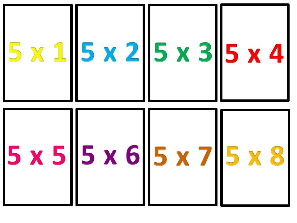 5 x 1 5 x 2 5 x 3 5 x 4 5 x 5 5 x 6 5 x 7 5 x 8
