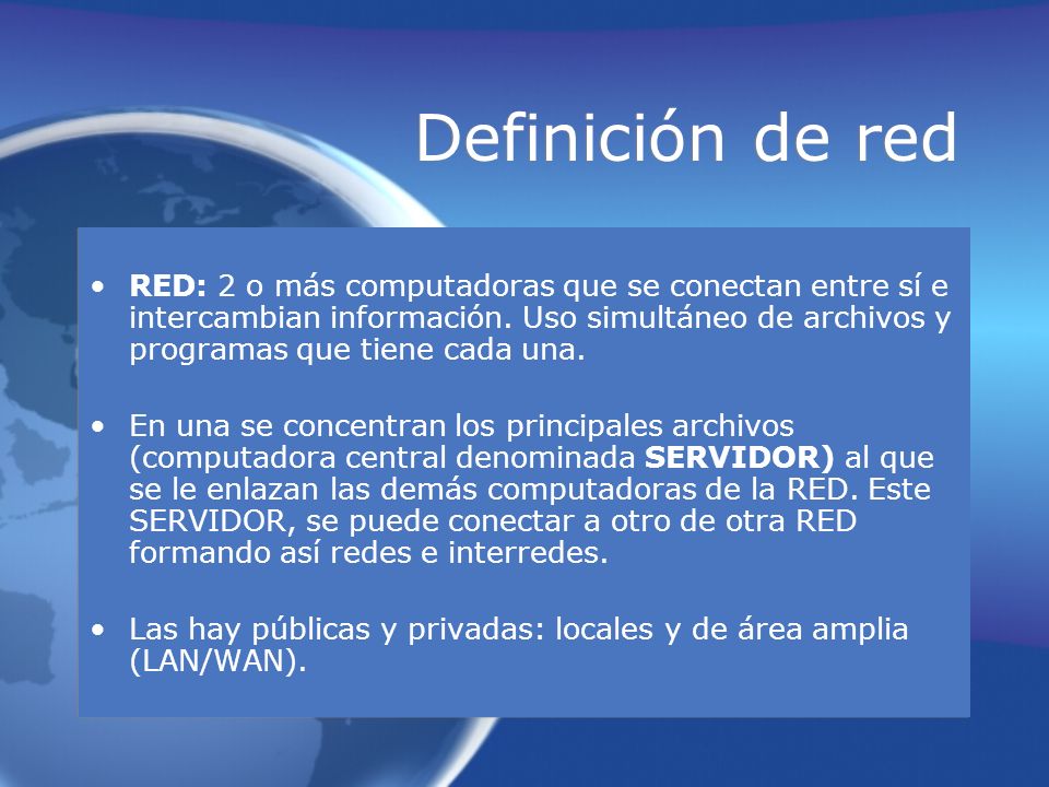 Definición de red
