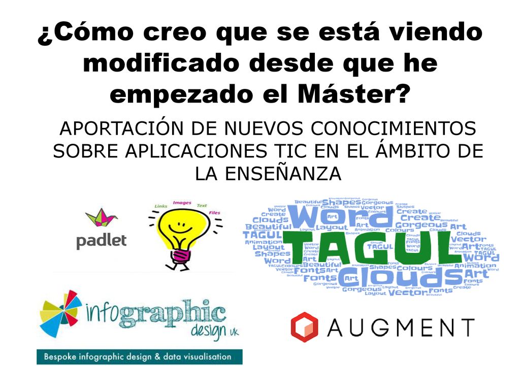 ¿Cómo creo que se está viendo modificado desde que he empezado el Máster