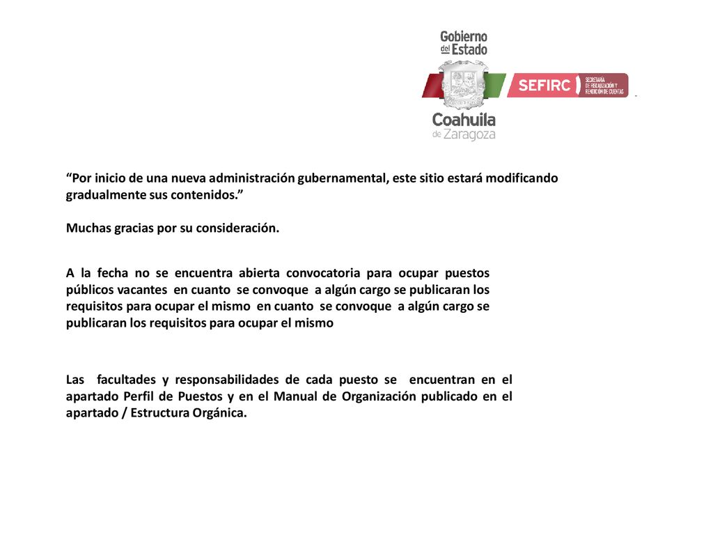Por inicio de una nueva administración gubernamental, este sitio estará modificando gradualmente sus contenidos. Muchas gracias por su consideración.