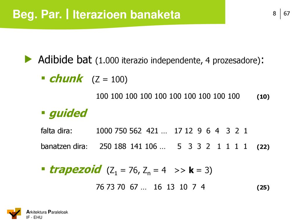 ▪ trapezoid (Z1 = 76, Zn = 4 >> k = 3)