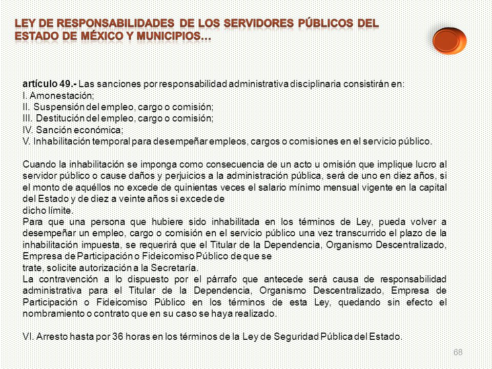 LEY DE RESPONSABILIDADES DE LOS SERVIDORES PÚBLICOS DEL ESTADO DE MÉXICO Y MUNICIPIOS…