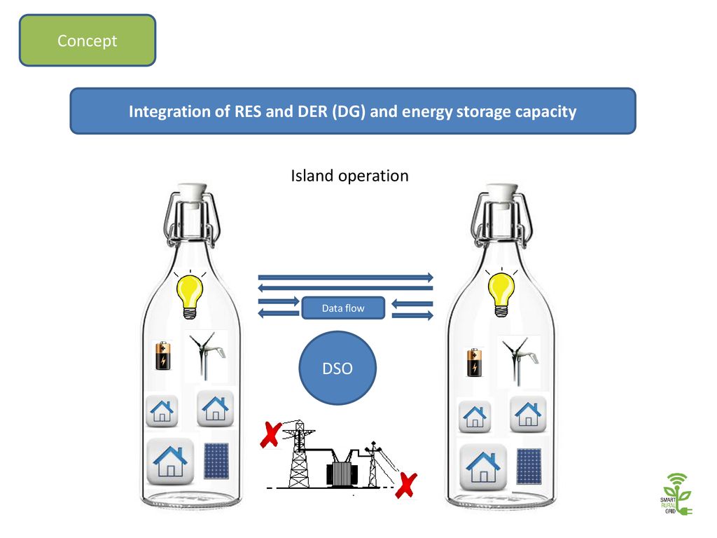 Integration of RES and DER (DG) and energy storage capacity