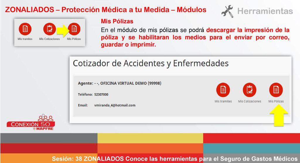Herramientas ZONALIADOS – Protección Médica a tu Medida – Módulos