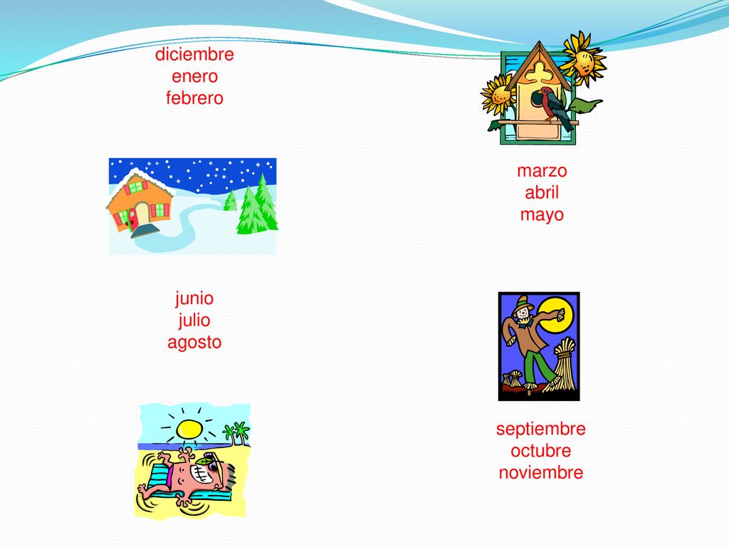 marzo abril mayo diciembre enero febrero junio julio agosto septiembre octubre noviembre