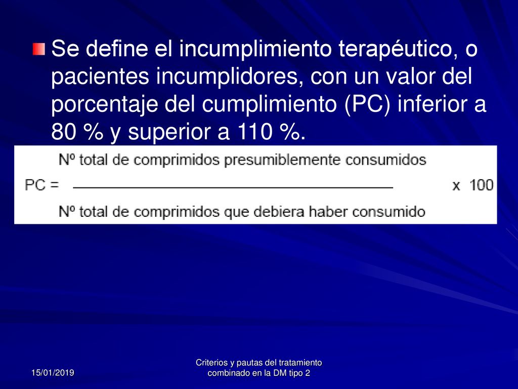 Criterios y pautas del tratamiento combinado en la DM tipo 2