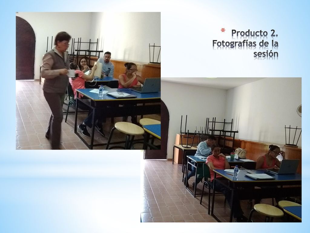 Producto 2. Fotografías de la sesión