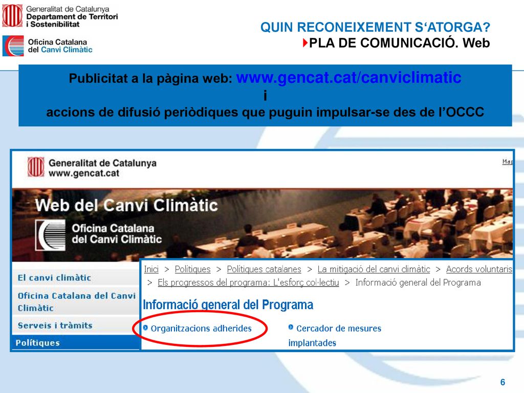accions de difusió periòdiques que puguin impulsar-se des de l’OCCC