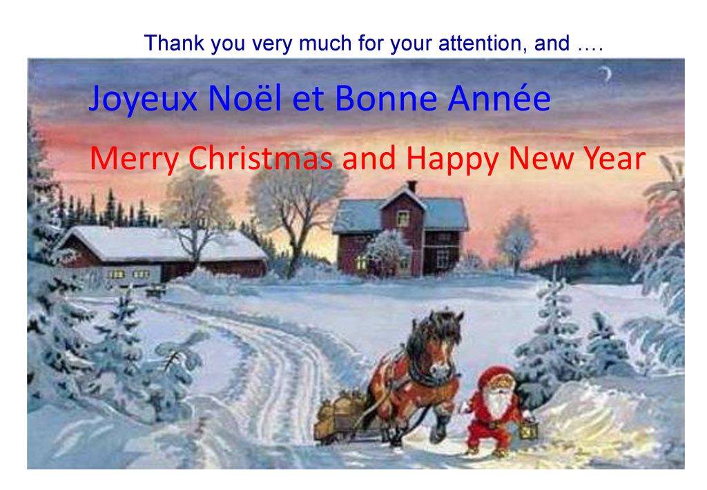 Joyeux Noël et Bonne Année Merry Christmas and Happy New Year