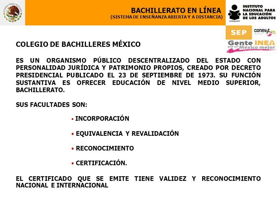 COLEGIO DE BACHILLERES MÉXICO