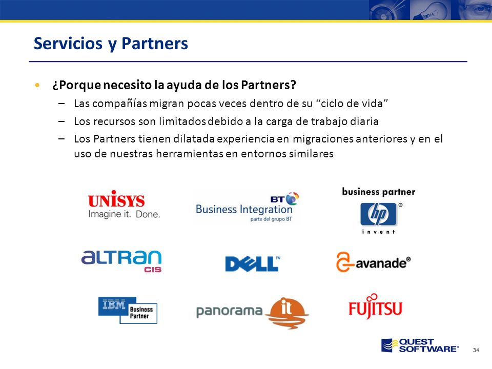 Servicios y Partners ¿Porque necesito la ayuda de los Partners