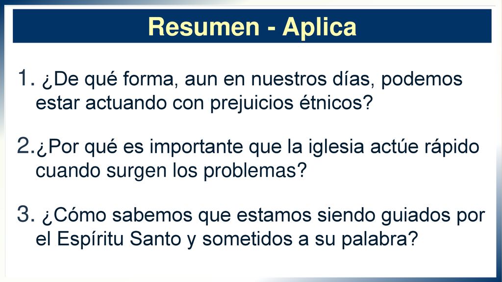 Resumen - Aplica ¿De qué forma, aun en nuestros días, podemos estar actuando con prejuicios étnicos