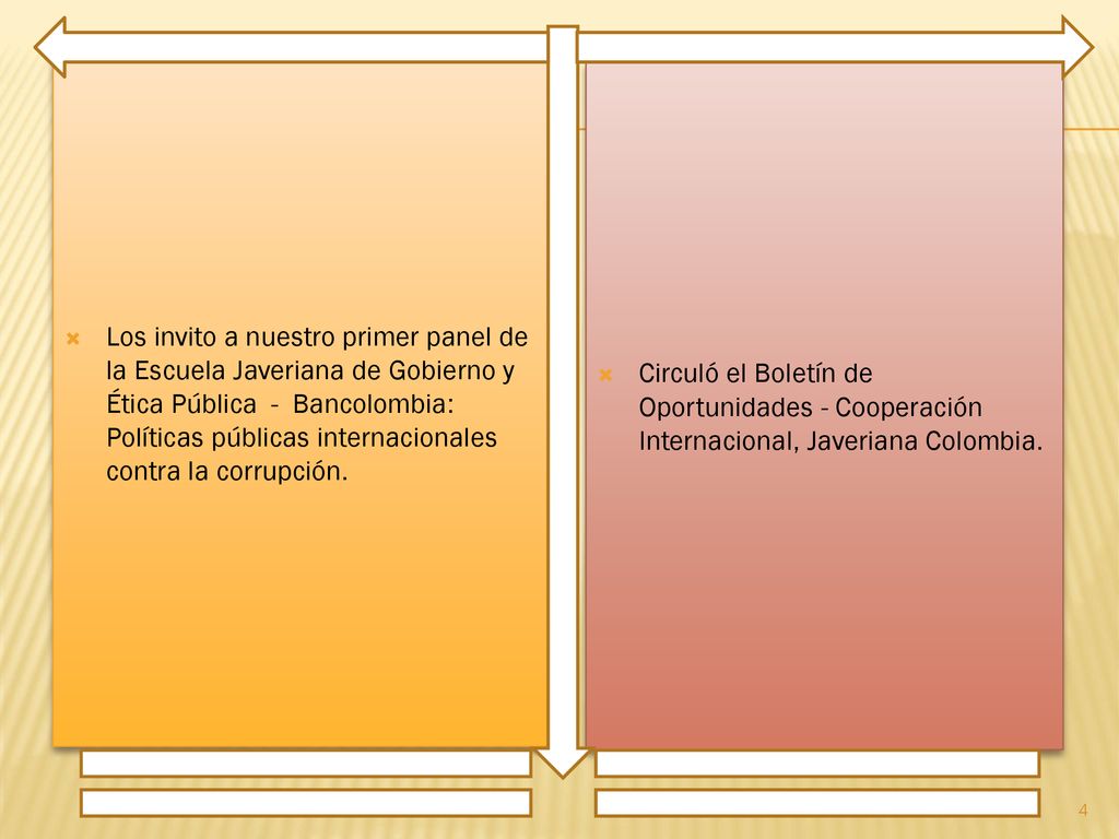 Los invito a nuestro primer panel de la Escuela Javeriana de Gobierno y Ética Pública - Bancolombia: Políticas públicas internacionales contra la corrupción.