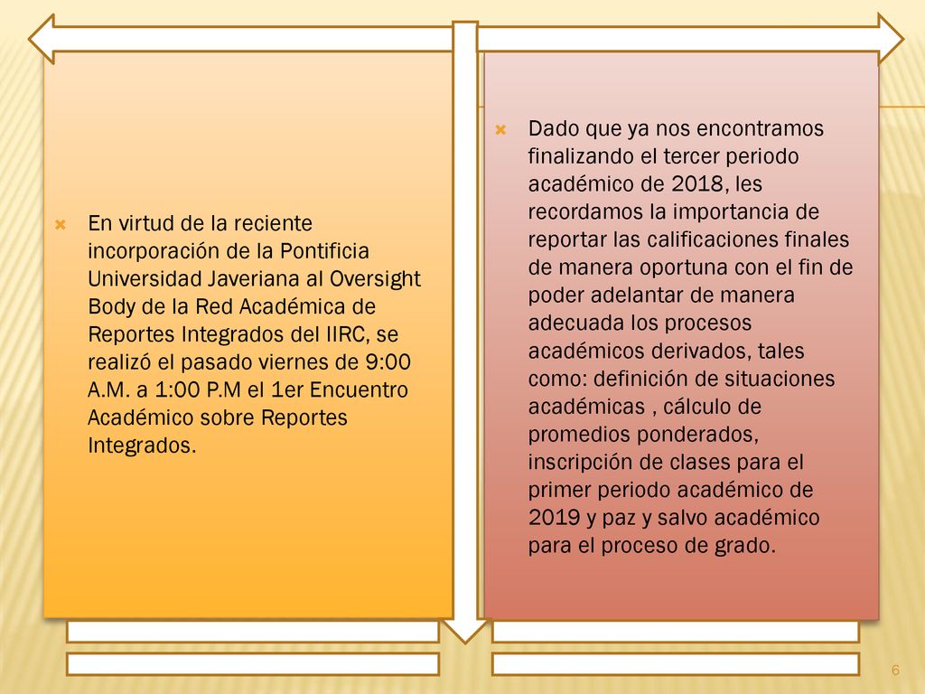 En virtud de la reciente incorporación de la Pontificia Universidad Javeriana al Oversight Body de la Red Académica de Reportes Integrados del IIRC, se realizó el pasado viernes de 9:00 A.M. a 1:00 P.M el 1er Encuentro Académico sobre Reportes Integrados.