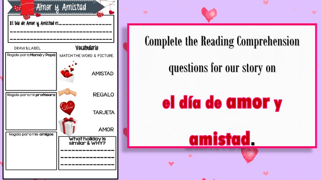 Complete the Reading Comprehension questions for our story on