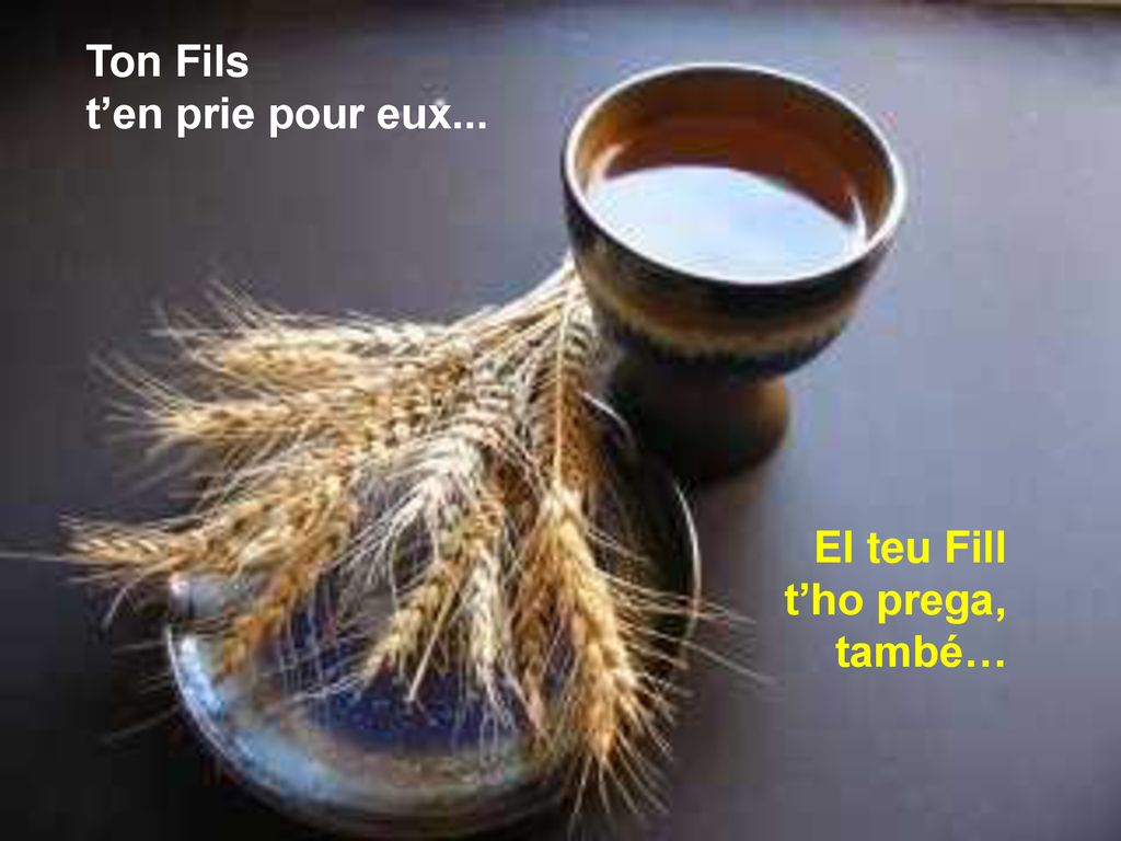 Ton Fils t’en prie pour eux... El teu Fill t’ho prega, també…