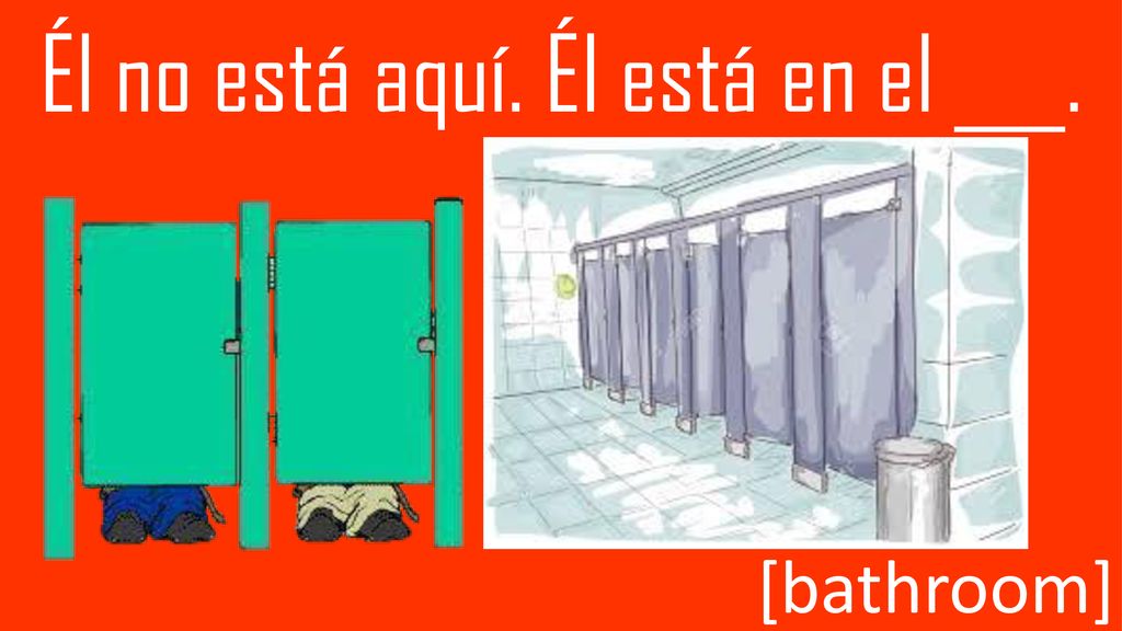Él no está aquí. Él está en el ___.
