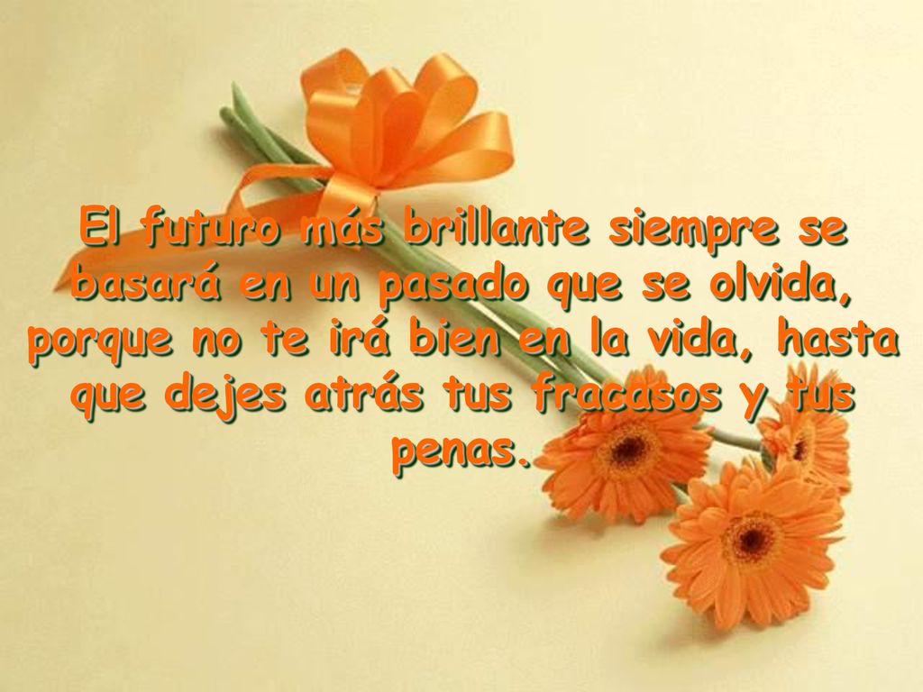 El futuro más brillante siempre se basará en un pasado que se olvida,