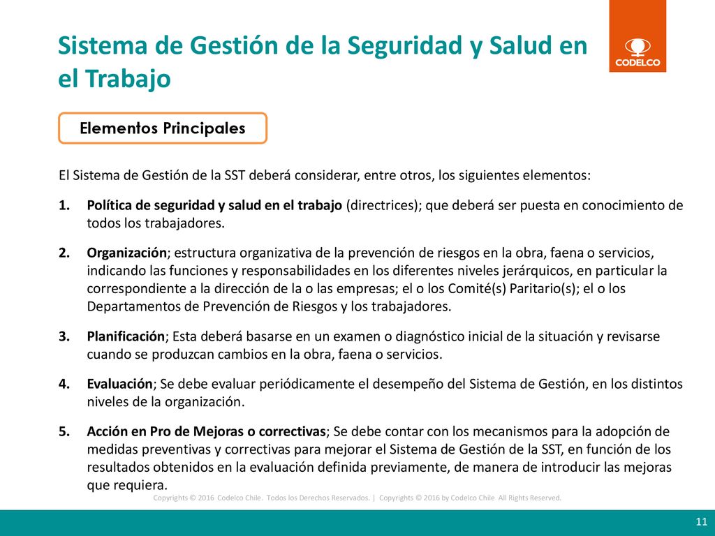 Sistema de Gestión de la Seguridad y Salud en el Trabajo