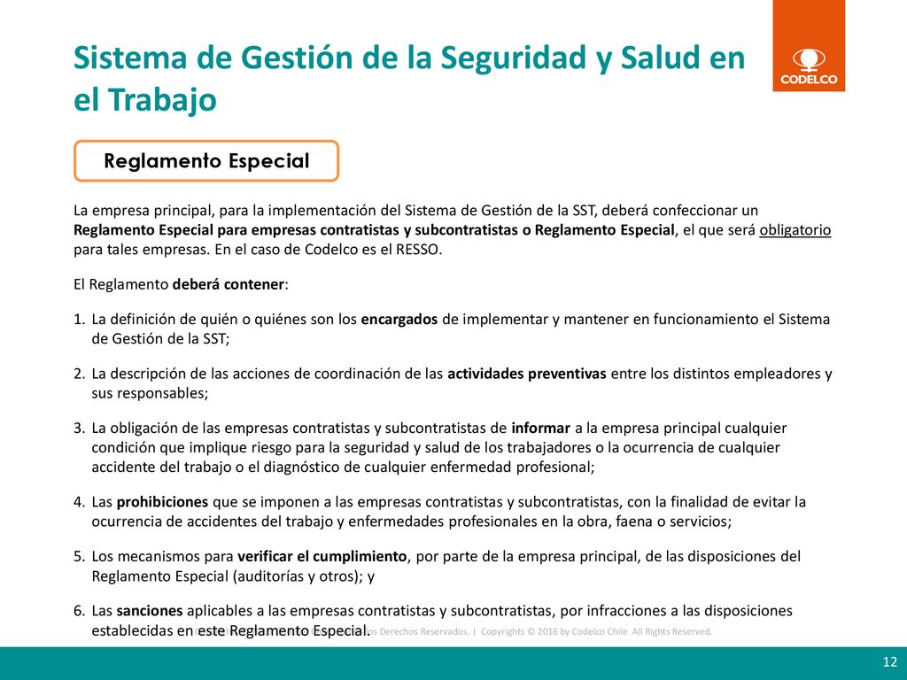 Sistema de Gestión de la Seguridad y Salud en el Trabajo
