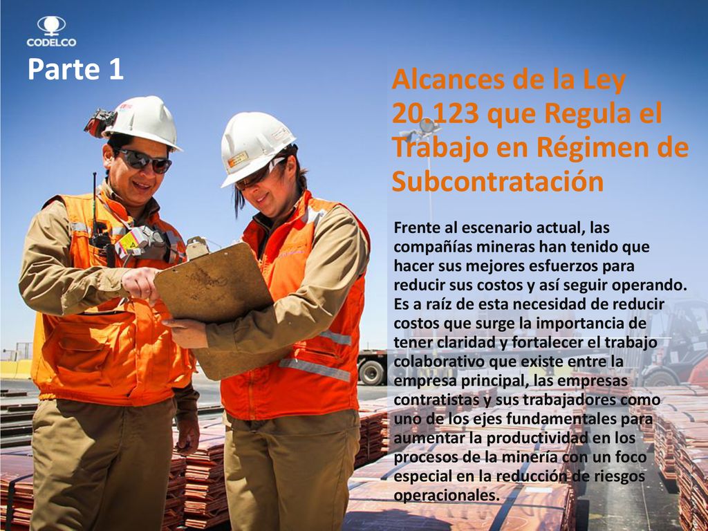 Parte 1 Alcances de la Ley que Regula el Trabajo en Régimen de Subcontratación.