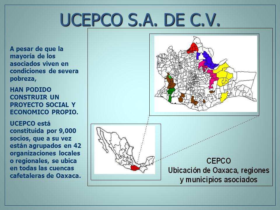 UCEPCO S.A. DE C.V. A pesar de que la mayoría de los asociados viven en condiciones de severa pobreza,