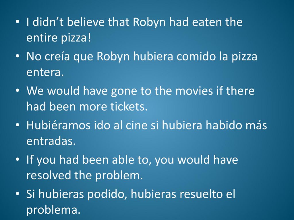 I didn’t believe that Robyn had eaten the entire pizza!