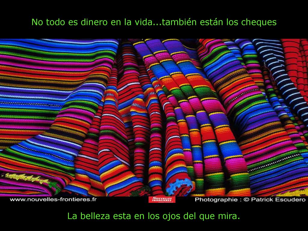 No todo es dinero en la vida...también están los cheques