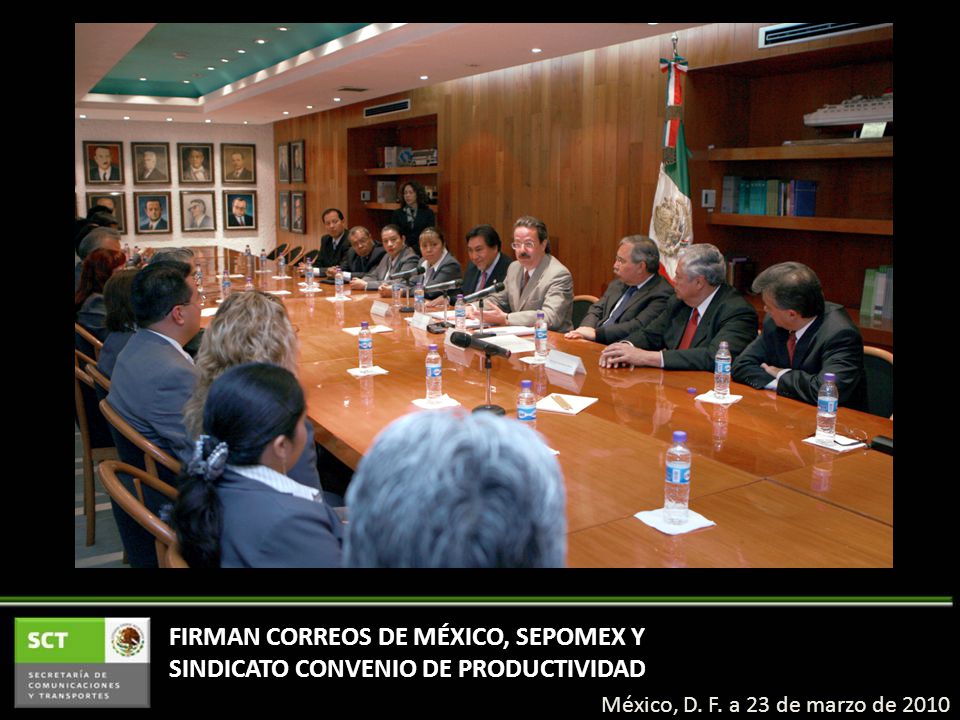 FIRMAN CORREOS DE MÉXICO, SEPOMEX Y SINDICATO CONVENIO DE PRODUCTIVIDAD