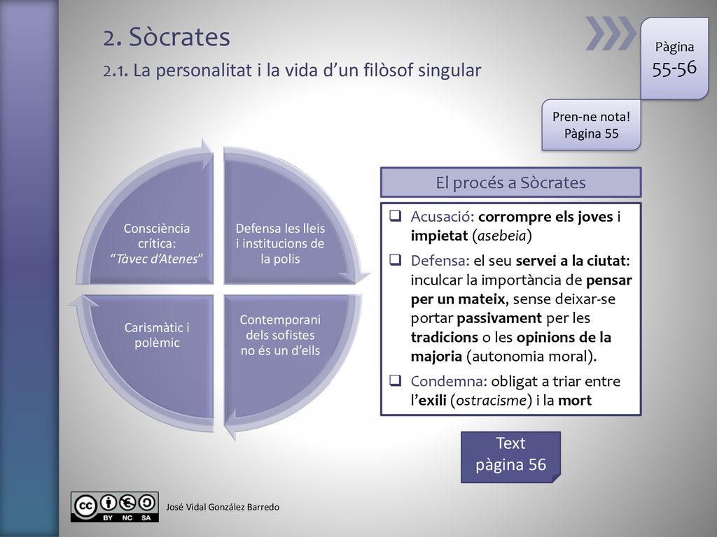 2. Sòcrates 2.1. La personalitat i la vida d’un filòsof singular