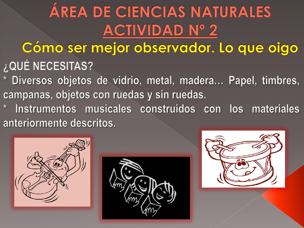 ÁREA DE CIENCIAS NATURALES ACTIVIDAD Nº 2 Cómo ser mejor observador