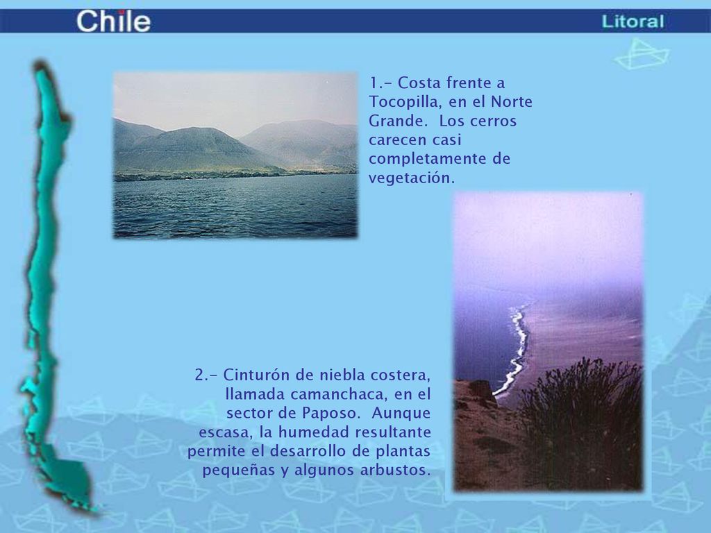 1. - Costa frente a Tocopilla, en el Norte Grande