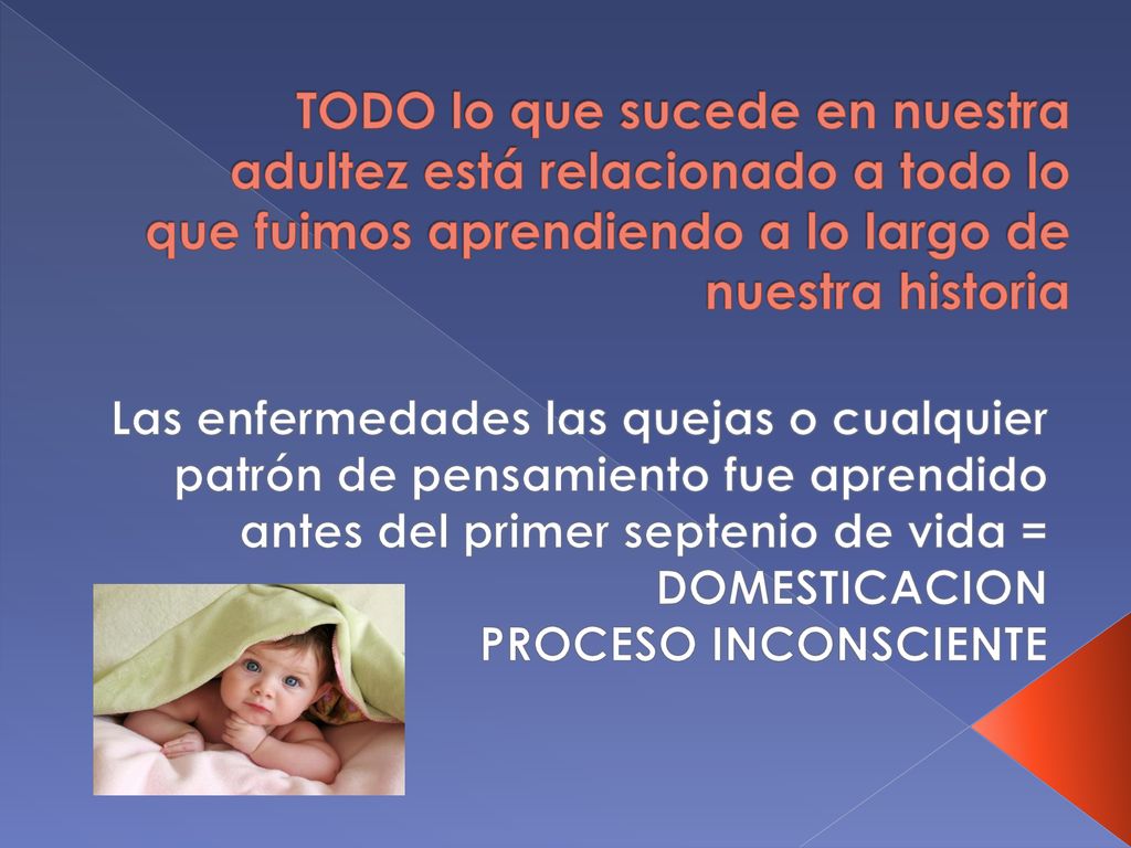 TODO lo que sucede en nuestra adultez está relacionado a todo lo que fuimos aprendiendo a lo largo de nuestra historia