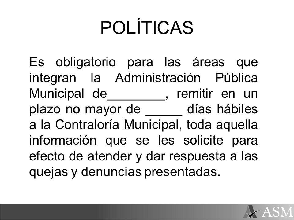 POLÍTICAS
