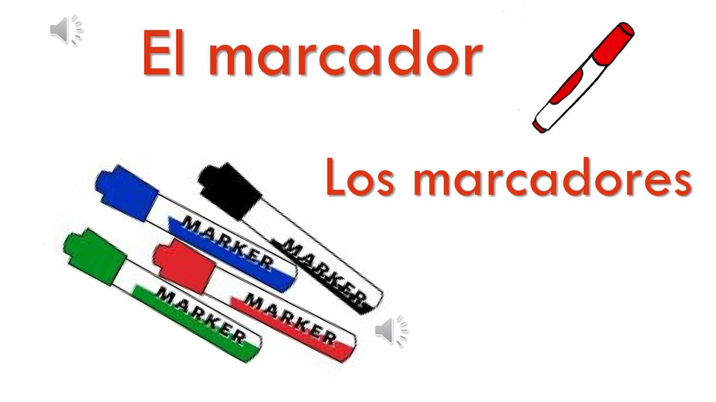 El marcador (1) Los marcadores