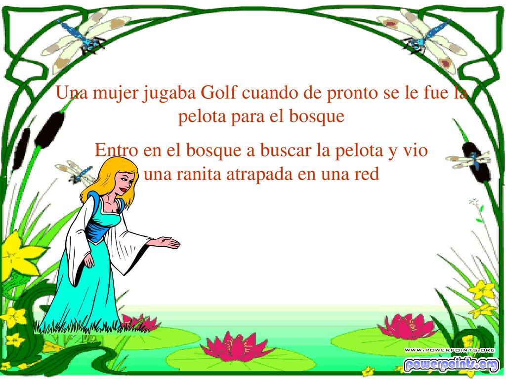 Una mujer jugaba Golf cuando de pronto se le fue la pelota para el bosque