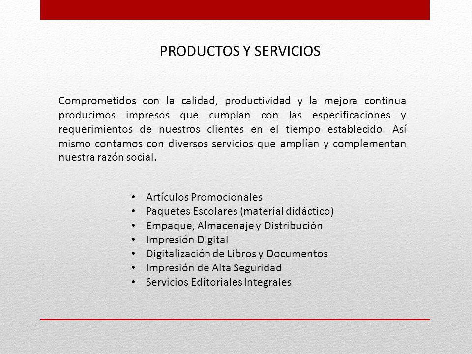PRODUCTOS Y SERVICIOS