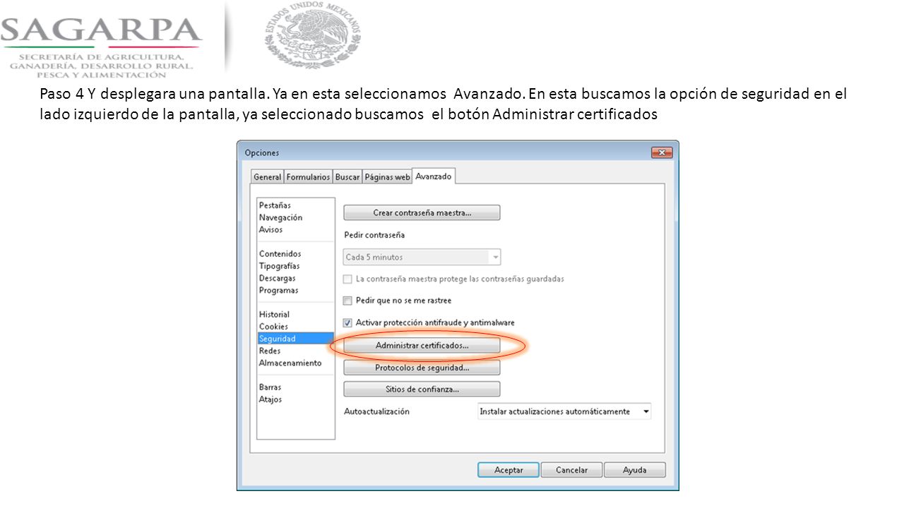 Paso 4 Y desplegara una pantalla. Ya en esta seleccionamos Avanzado